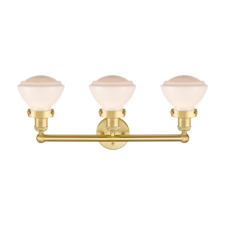 A large image of the Innovations Lighting 616-3W-10-25 Olean Vanity Alternate Image