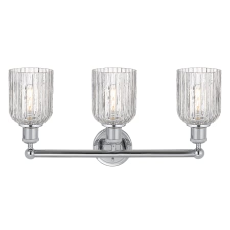 A large image of the Innovations Lighting 616-3W 11 23 Bridal Veil Vanity Alternate Image