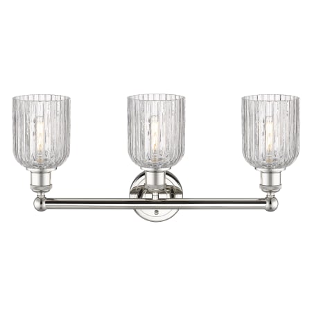 A large image of the Innovations Lighting 616-3W 11 23 Bridal Veil Vanity Alternate Image