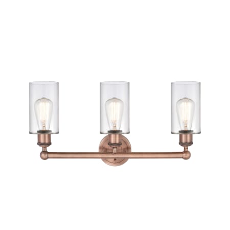 A large image of the Innovations Lighting 616-3W-12-22 Clymer Vanity Alternate Image