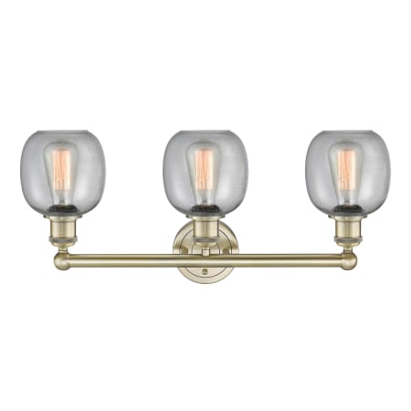 A large image of the Innovations Lighting 616-3W-12-24 Belfast Vanity Alternate Image