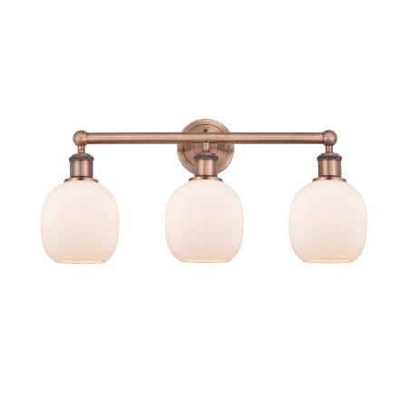 A large image of the Innovations Lighting 616-3W-12-24 Belfast Vanity Alternate Image