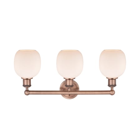 A large image of the Innovations Lighting 616-3W-12-24 Belfast Vanity Alternate Image