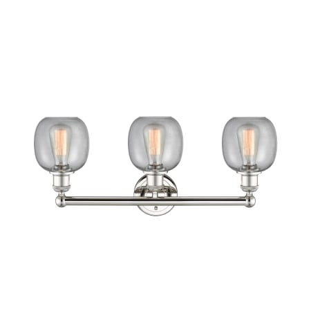 A large image of the Innovations Lighting 616-3W-12-24 Belfast Vanity Alternate Image