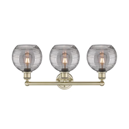 A large image of the Innovations Lighting 616-3W 12 26 Athens Deco Swirl Vanity Alternate Image