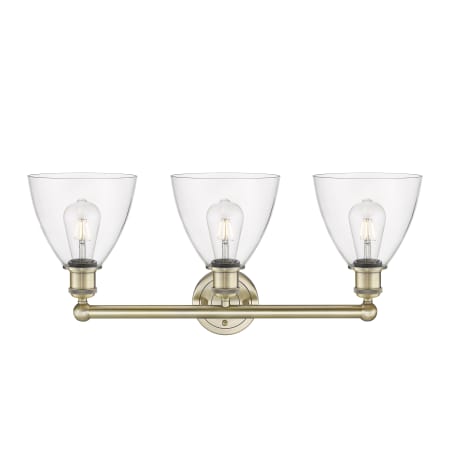 A large image of the Innovations Lighting 616-3W-12-26 Bristol Glass Vanity Alternate Image