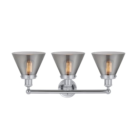 A large image of the Innovations Lighting 616-3W-12-26 Cone Vanity Alternate Image