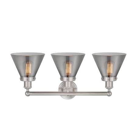 A large image of the Innovations Lighting 616-3W-12-26 Cone Vanity Alternate Image