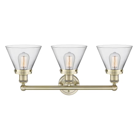 A large image of the Innovations Lighting 616-3W-12-26 Cone Vanity Alternate Image