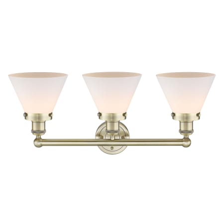 A large image of the Innovations Lighting 616-3W-12-26 Cone Vanity Alternate Image