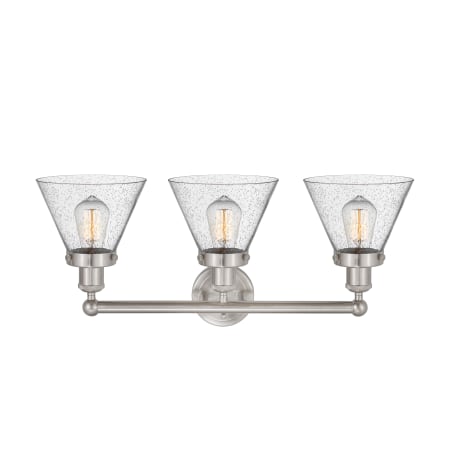 A large image of the Innovations Lighting 616-3W-12-26 Cone Vanity Alternate Image