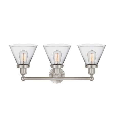 A large image of the Innovations Lighting 616-3W-12-26 Cone Vanity Alternate Image