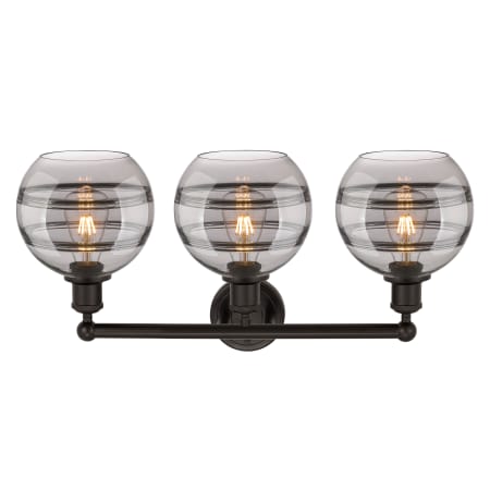A large image of the Innovations Lighting 616-3W 12 26 Rochester Vanity Alternate Image