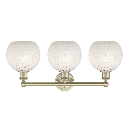 A large image of the Innovations Lighting 616-3W 12 26 White Mouchette Vanity Alternate Image