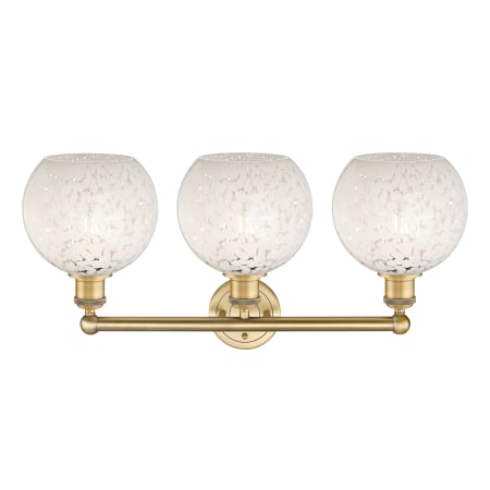 A large image of the Innovations Lighting 616-3W 12 26 White Mouchette Vanity Alternate Image