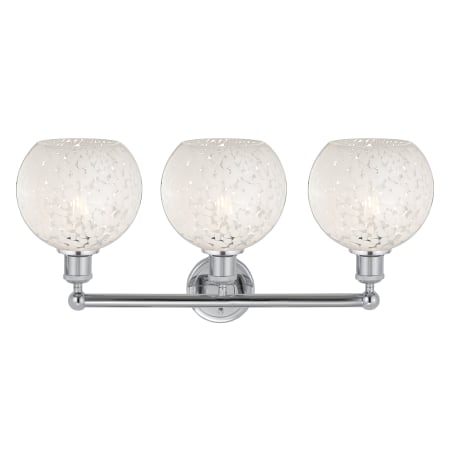 A large image of the Innovations Lighting 616-3W 12 26 White Mouchette Vanity Alternate Image