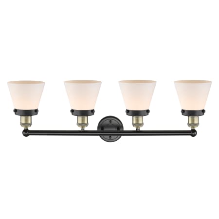 A large image of the Innovations Lighting 616-4W-10-34 Cone Vanity Alternate Image