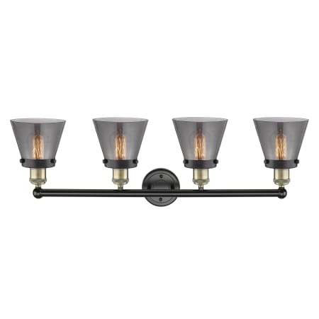 A large image of the Innovations Lighting 616-4W-10-34 Cone Vanity Alternate Image