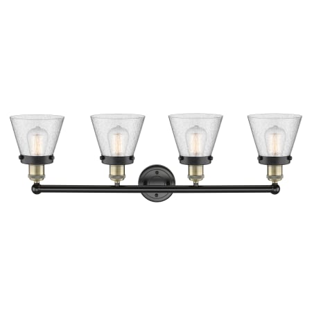 A large image of the Innovations Lighting 616-4W-10-34 Cone Vanity Alternate Image