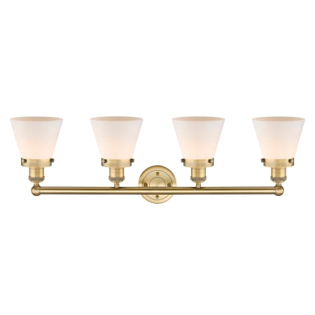 A large image of the Innovations Lighting 616-4W-10-34 Cone Vanity Alternate Image