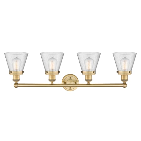 A large image of the Innovations Lighting 616-4W-10-34 Cone Vanity Alternate Image