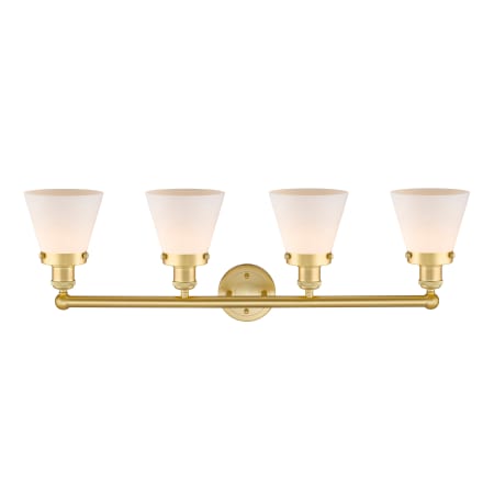 A large image of the Innovations Lighting 616-4W-10-34 Cone Vanity Alternate Image