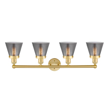 A large image of the Innovations Lighting 616-4W-10-34 Cone Vanity Alternate Image