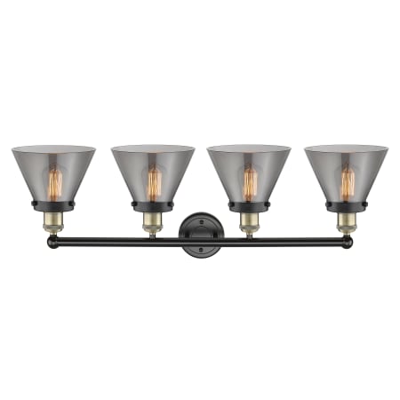 A large image of the Innovations Lighting 616-4W-10-34 Cone Vanity Alternate Image