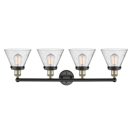 A large image of the Innovations Lighting 616-4W-10-34 Cone Vanity Alternate Image