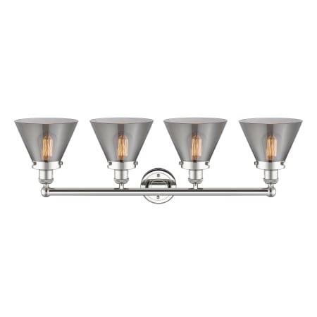 A large image of the Innovations Lighting 616-4W-10-34 Cone Vanity Alternate Image