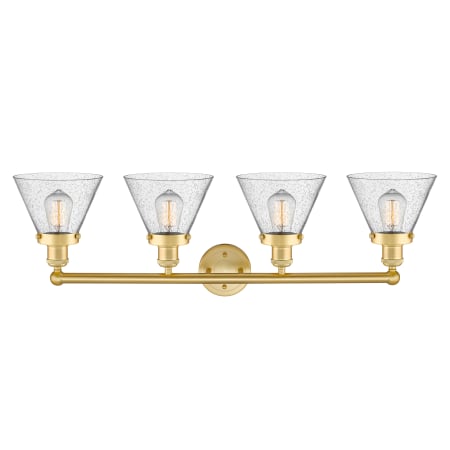 A large image of the Innovations Lighting 616-4W-10-34 Cone Vanity Alternate Image