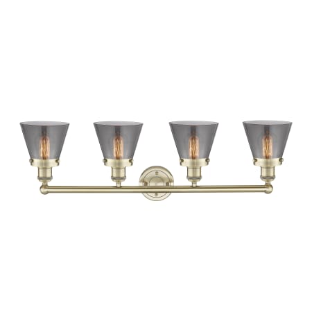 A large image of the Innovations Lighting 616-4W-10-34 Cone Vanity Alternate Image