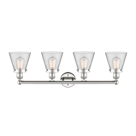 A large image of the Innovations Lighting 616-4W-10-34 Cone Vanity Alternate Image