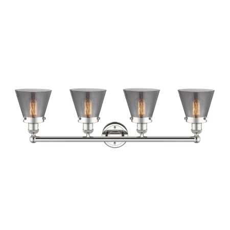 A large image of the Innovations Lighting 616-4W-10-34 Cone Vanity Alternate Image