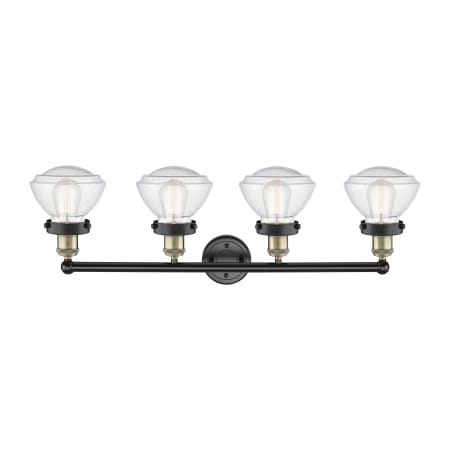 A large image of the Innovations Lighting 616-4W-10-34 Olean Vanity Alternate Image