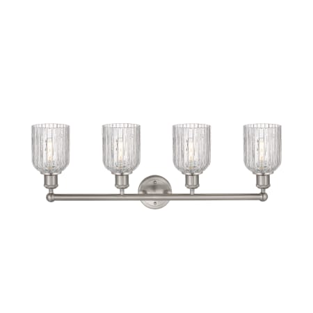 A large image of the Innovations Lighting 616-4W-12-32 Bridal Veil Vanity Alternate Image