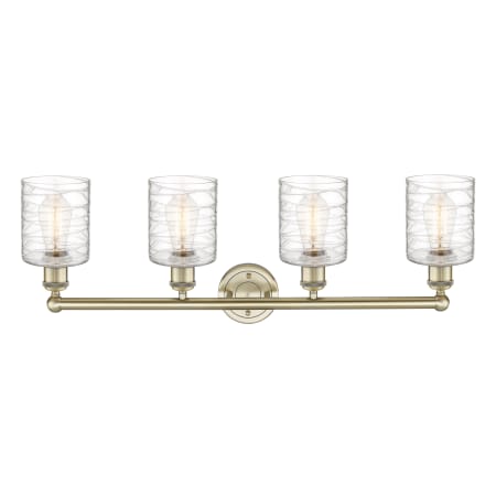 A large image of the Innovations Lighting 616-4W-12-32 Cobbleskill Vanity Alternate Image