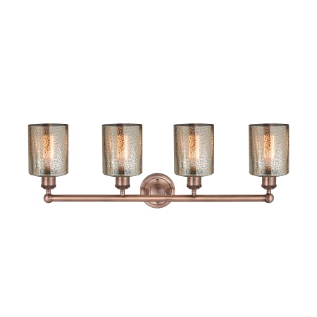 A large image of the Innovations Lighting 616-4W-12-32 Cobbleskill Vanity Alternate Image