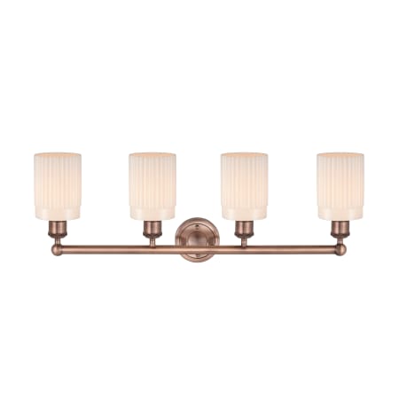 A large image of the Innovations Lighting 616-4W-12-32 Hadley Vanity Alternate Image