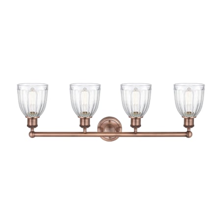 A large image of the Innovations Lighting 616-4W-12-33 Brookfield Vanity Alternate Image