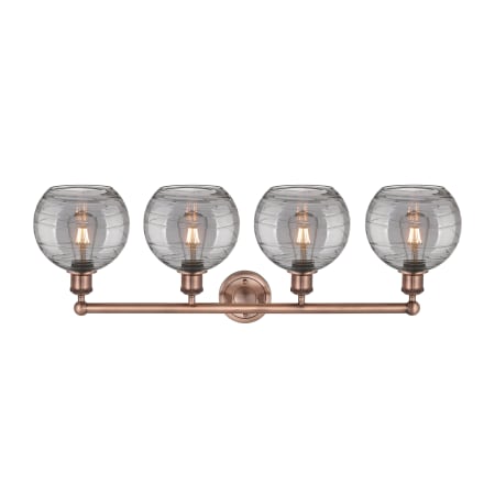 A large image of the Innovations Lighting 616-4W 12 35 Athens Deco Swirl Vanity Alternate Image