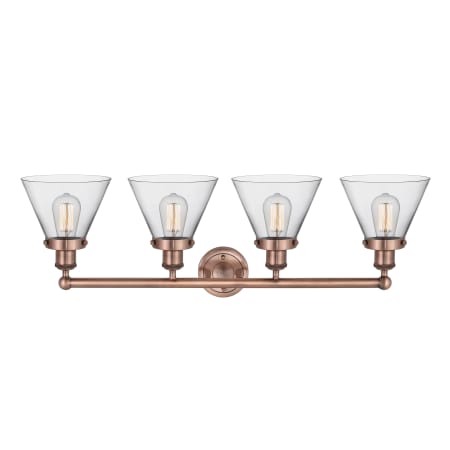 A large image of the Innovations Lighting 616-4W-12-35 Cone Vanity Alternate Image