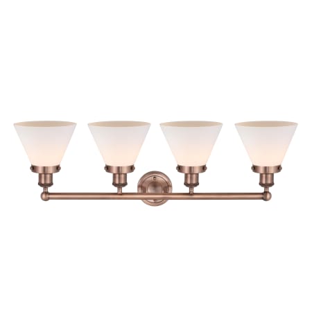 A large image of the Innovations Lighting 616-4W-12-35 Cone Vanity Alternate Image