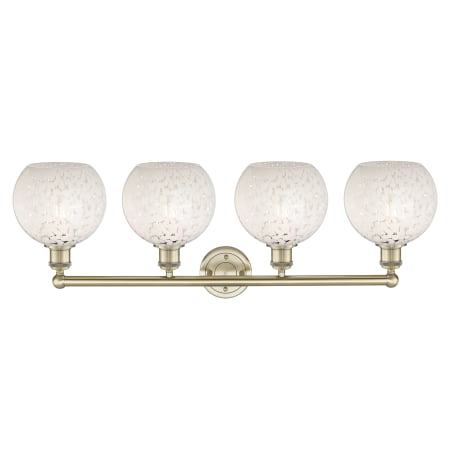 A large image of the Innovations Lighting 616-4W 12 35 White Mouchette Vanity Alternate Image