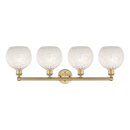 A large image of the Innovations Lighting 616-4W 12 35 White Mouchette Vanity Alternate Image