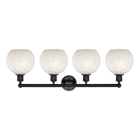 A large image of the Innovations Lighting 616-4W 12 35 White Mouchette Vanity Alternate Image