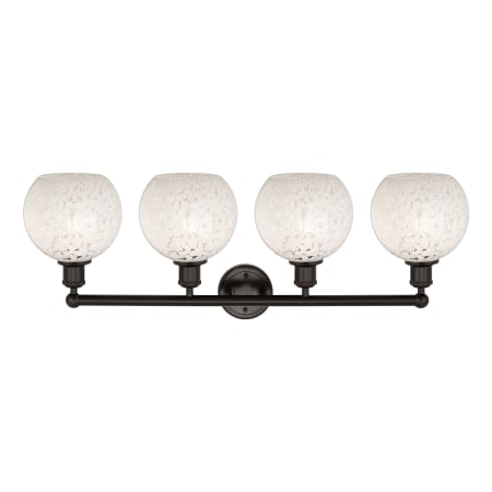 A large image of the Innovations Lighting 616-4W 12 35 White Mouchette Vanity Alternate Image