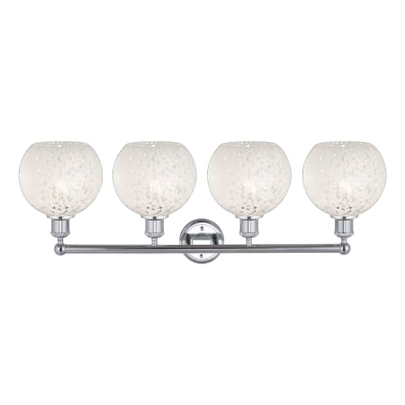 A large image of the Innovations Lighting 616-4W 12 35 White Mouchette Vanity Alternate Image