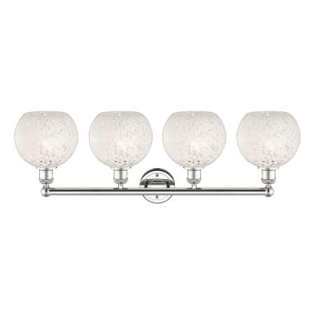 A large image of the Innovations Lighting 616-4W 12 35 White Mouchette Vanity Alternate Image