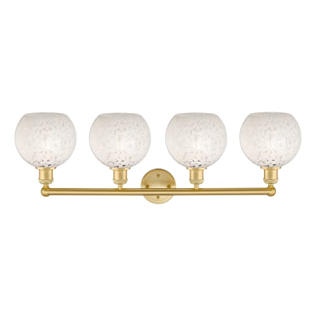 A large image of the Innovations Lighting 616-4W 12 35 White Mouchette Vanity Alternate Image